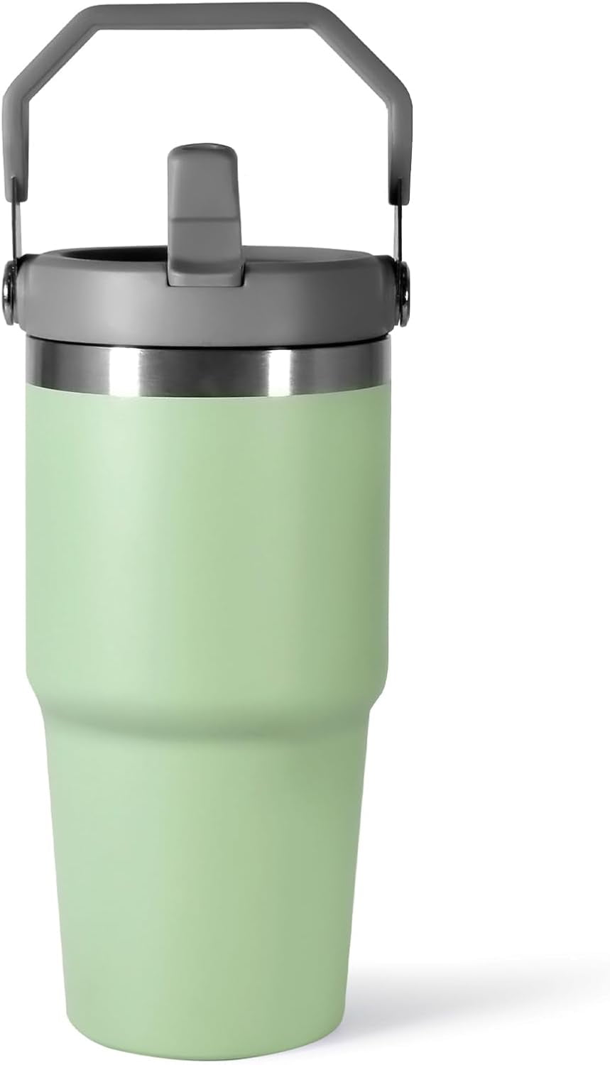 Lunabuddy™ WarmH 20 oz Tumbler with Handle,Insulated Tumbler with Lid and Flip
