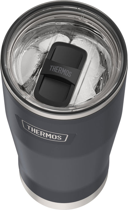Lunabuddy™ Stainless Steel Tumbler, w/ Slide Lock Lid, Graphite, 18 oz