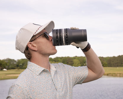 Lunabuddy™ Tally Tumbler Golf Fairway Steel Gray 30oz Scorekeeping Insulated Drinking Tumbler