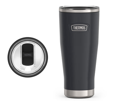 Lunabuddy™ Stainless Steel Tumbler, w/ Slide Lock Lid, Graphite, 18 oz