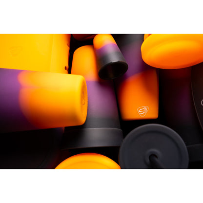 Lunabuddy™ Silipint: Silicone 32oz Straw Tumblers: 2 Pack - Sun Storm