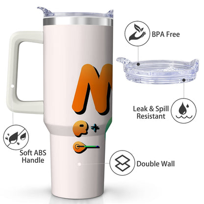 Lunabuddy™ Colorful MOM CLUB Stainless Steel Tumbler, 30oz